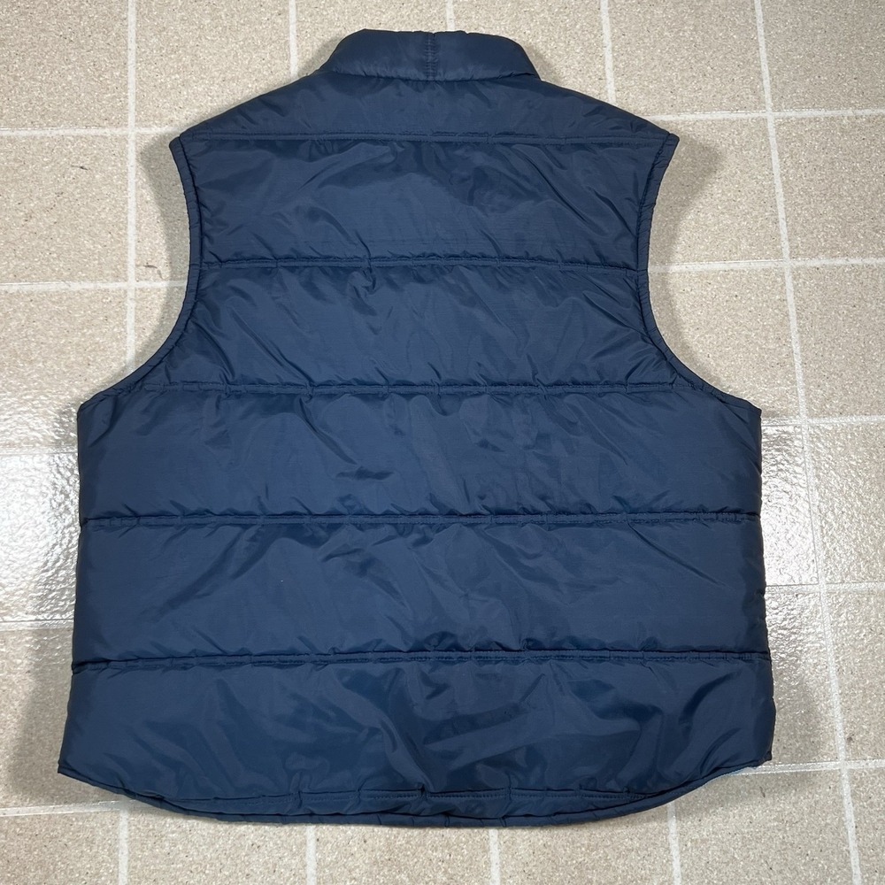 Vintage 70s Outerwear From Sears Puffer Vest Blue‎ Size XL Puffer - Picture 2 of 3